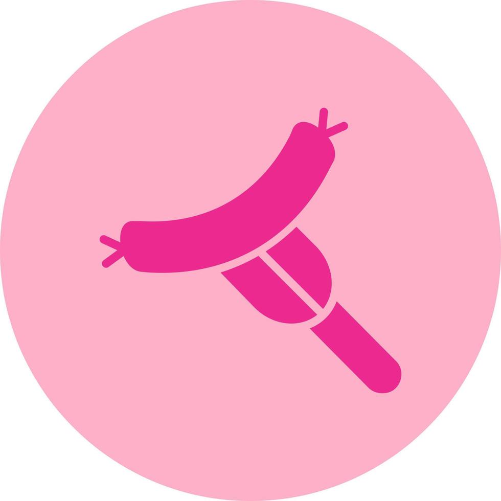 Hot Dog Vector Icon