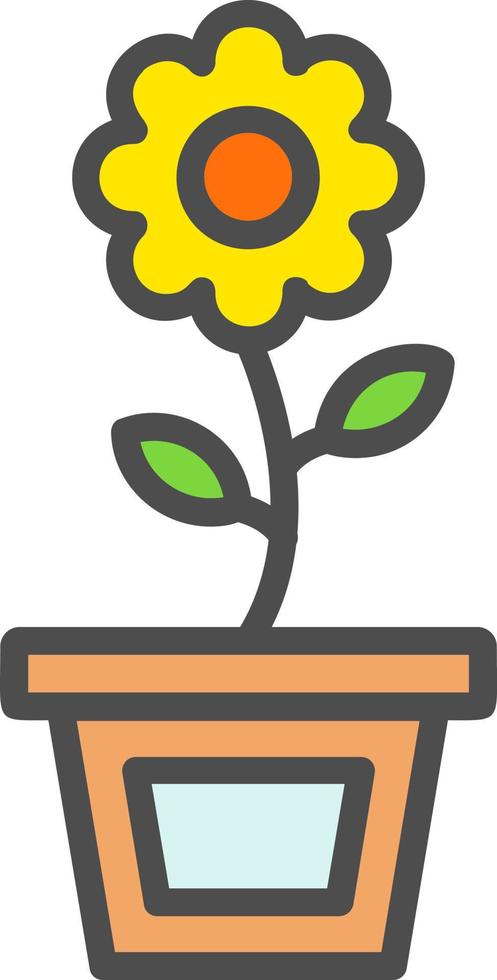 Flower Pot Vector Icon