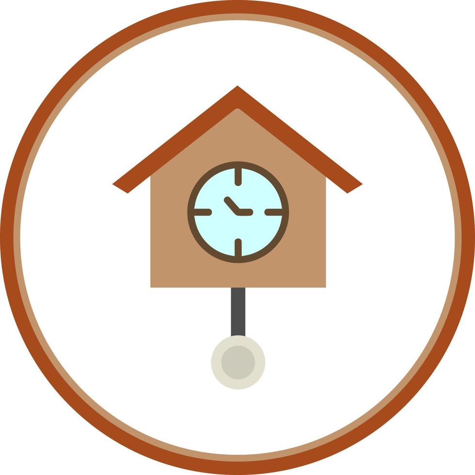 Cuckoo Clock Vector Icon Design