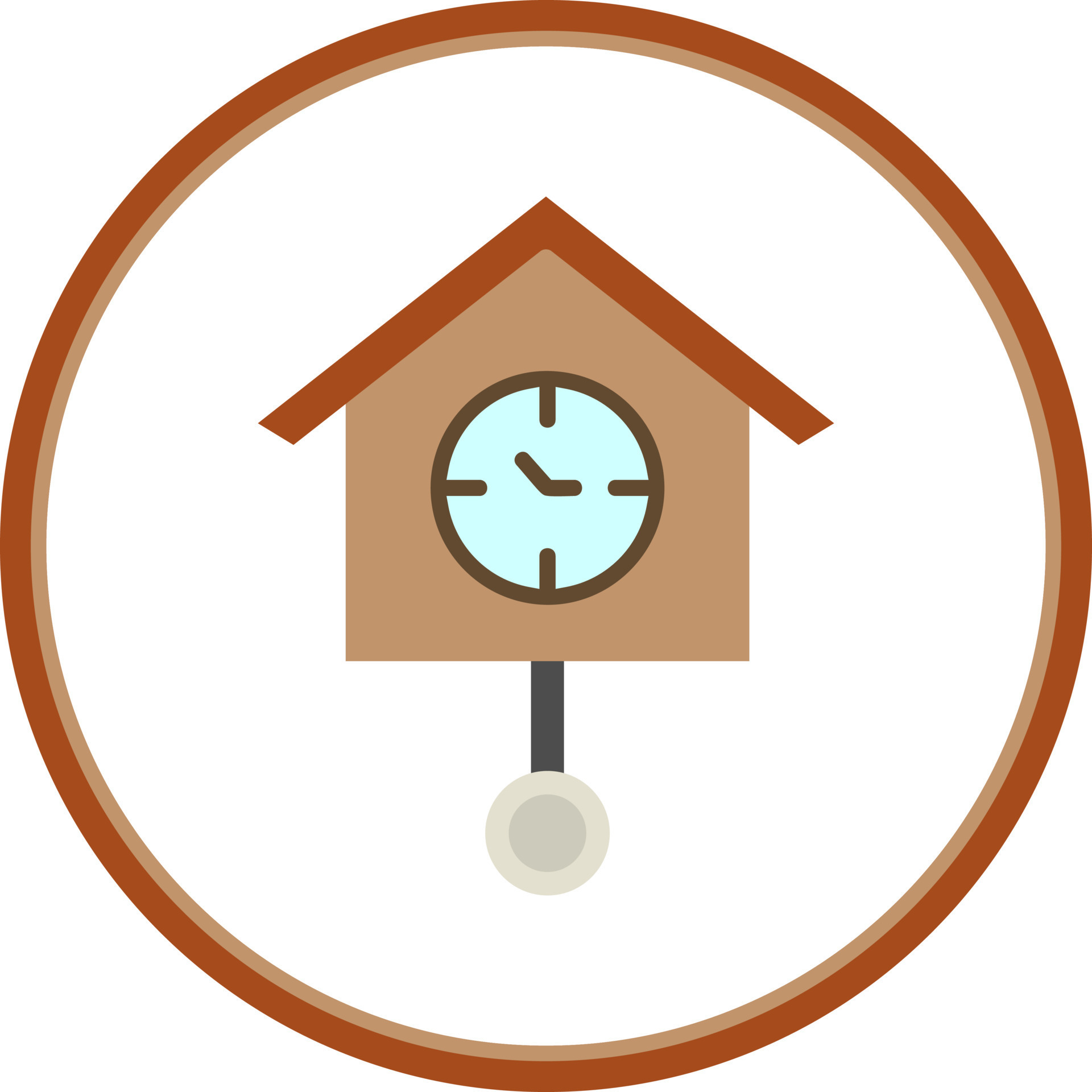 Cuckoo Clock Vector Icon Design 15782789 Vector Art at Vecteezy