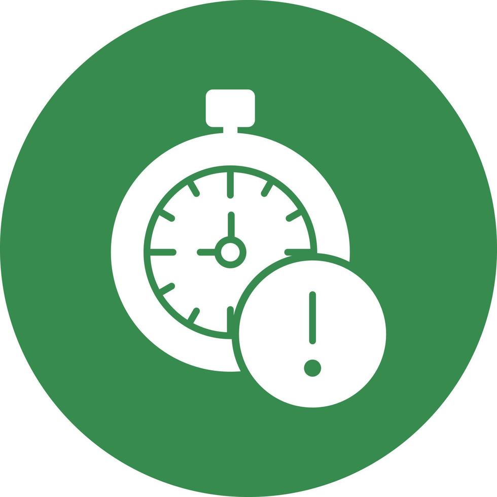 Time Alert Vector Icon Design