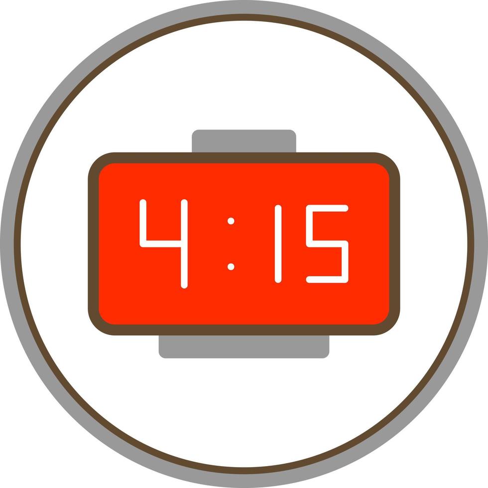 Digital Clock Vector Icon Design