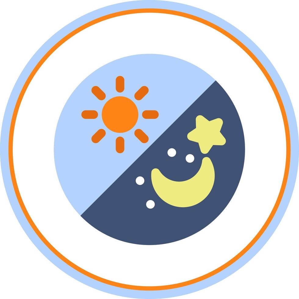 Day and Night Vector Icon Design