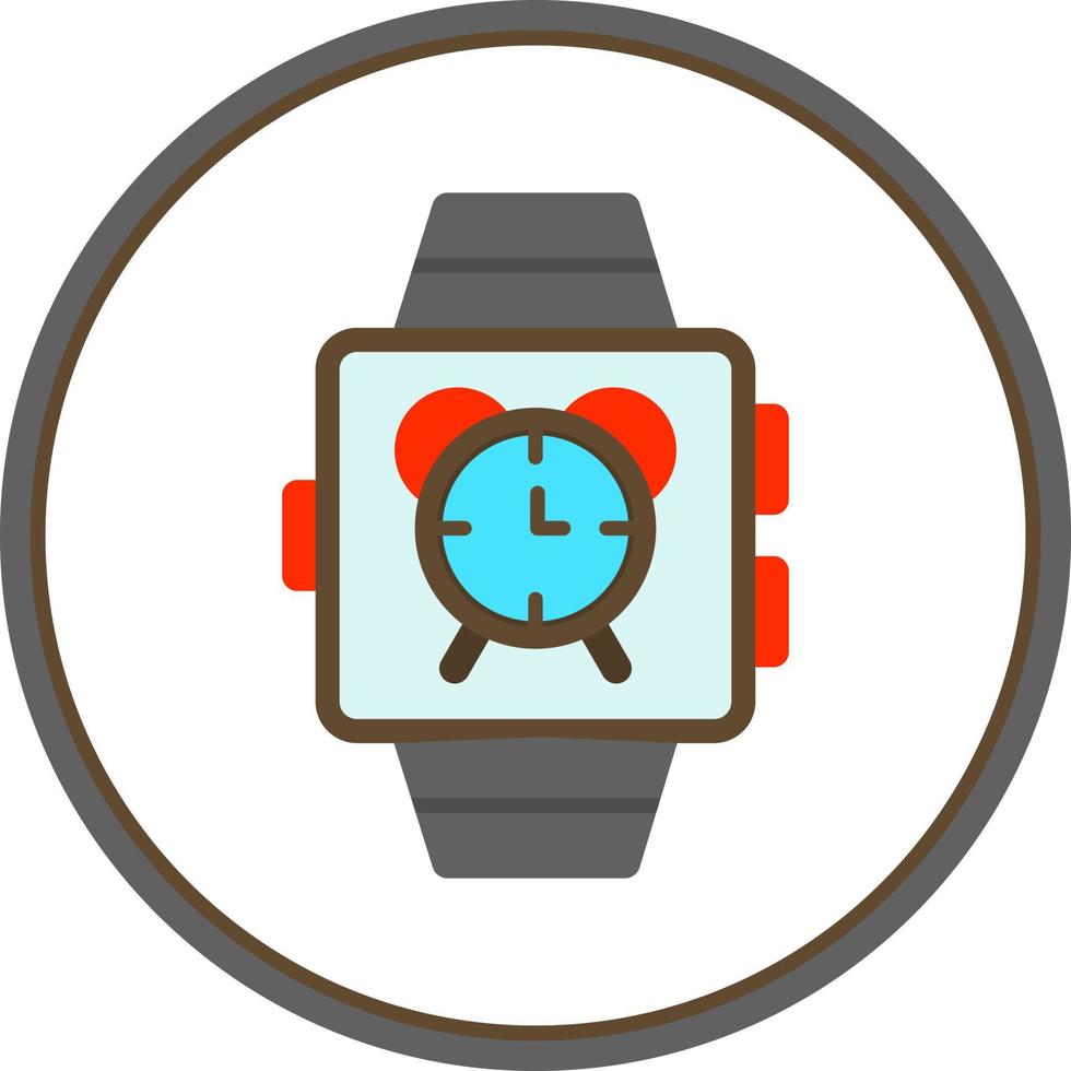 diseño de icono de vector de alarma de reloj inteligente