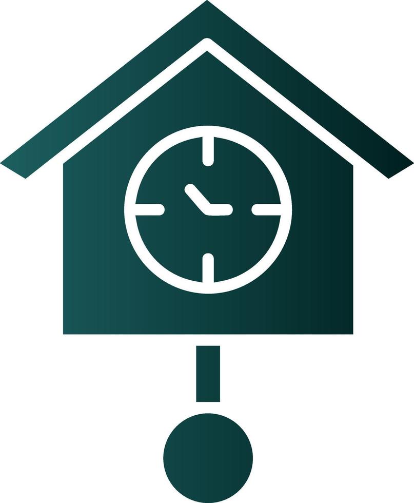 diseño de icono de vector de reloj de cuco