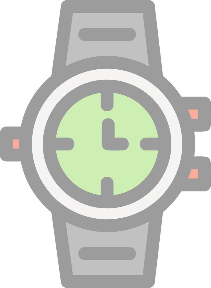 diseño de icono de vector de reloj de pulsera