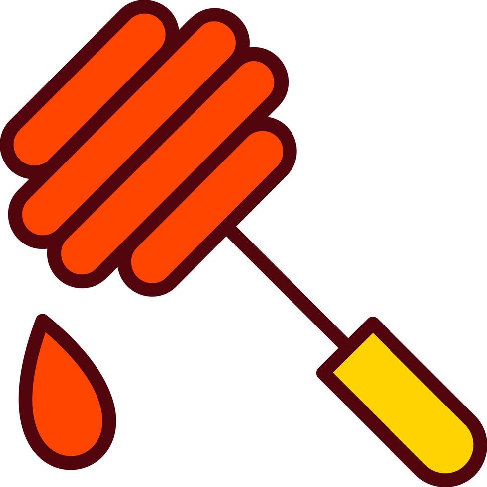 Honey Dipper Vector Icon