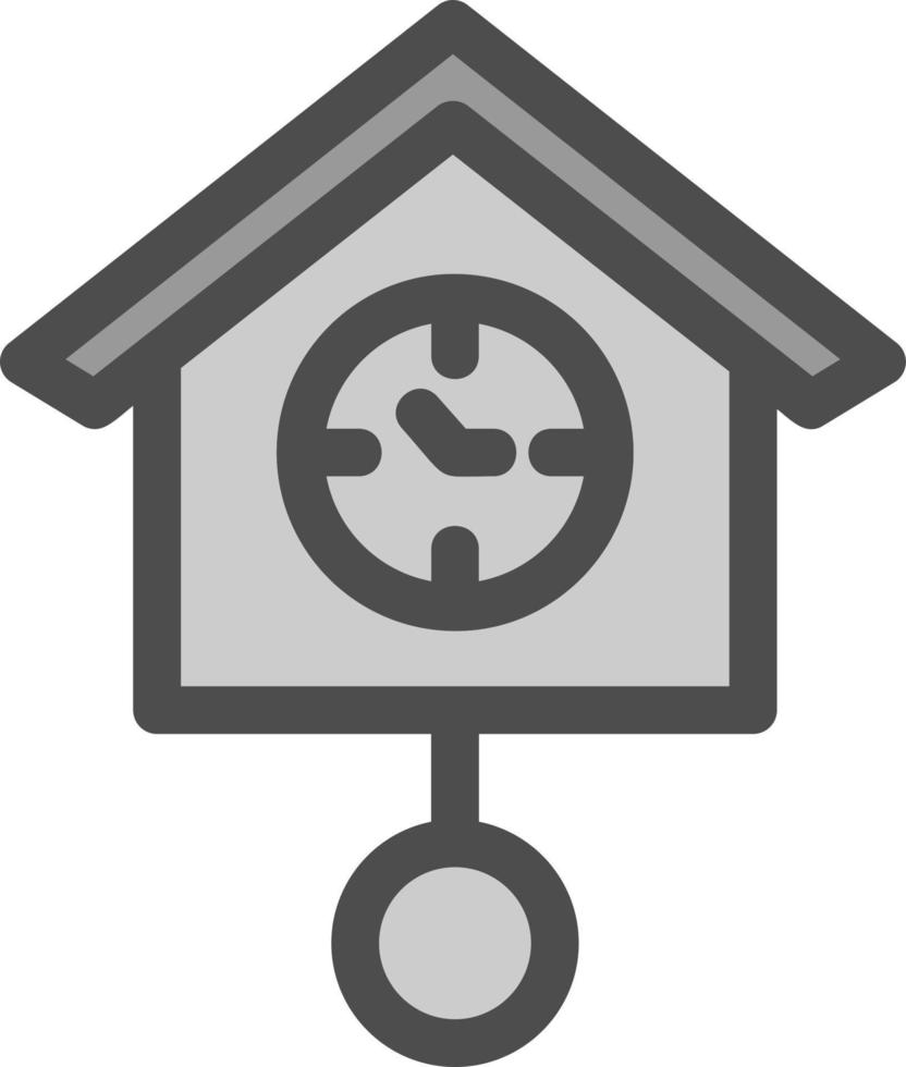 diseño de icono de vector de reloj de cuco