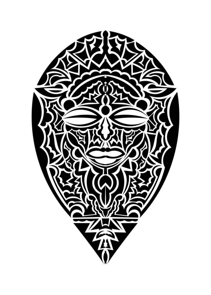 Tribal african mask vector icon.Black vector icon isolated on white background tribal african mask.