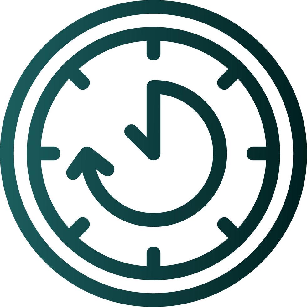 Time Loop Vector Icon Design