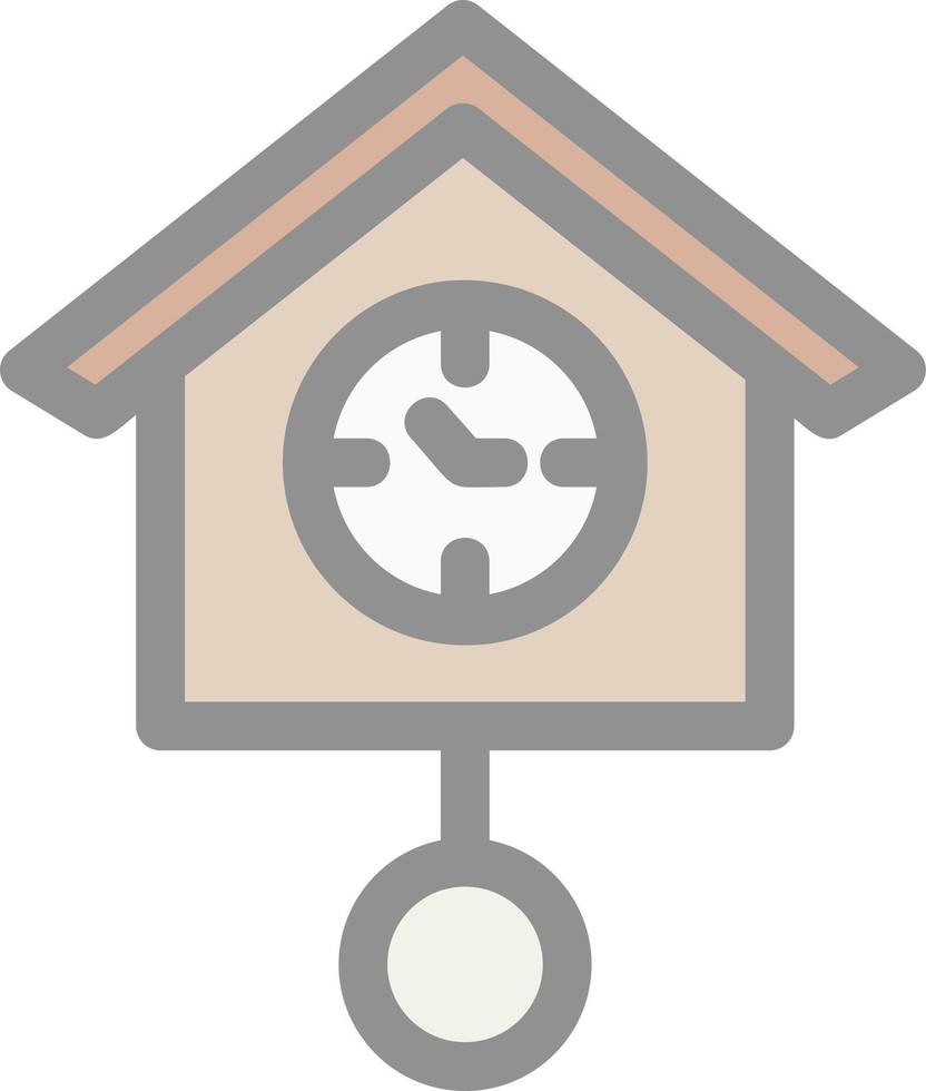 diseño de icono de vector de reloj de cuco