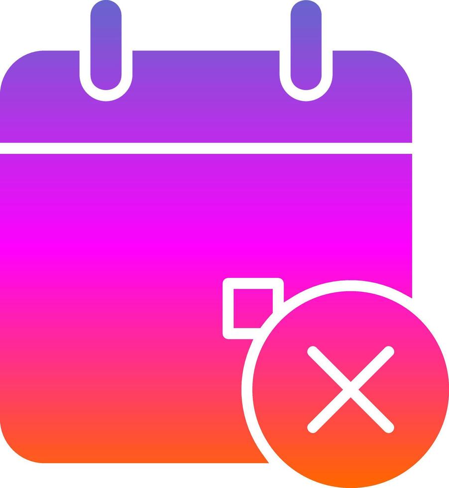 Remove Event Vector Icon Design