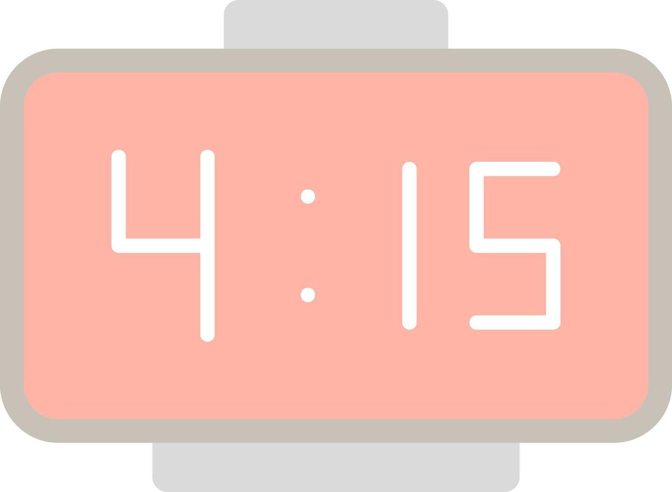 diseño de icono de vector de reloj digital