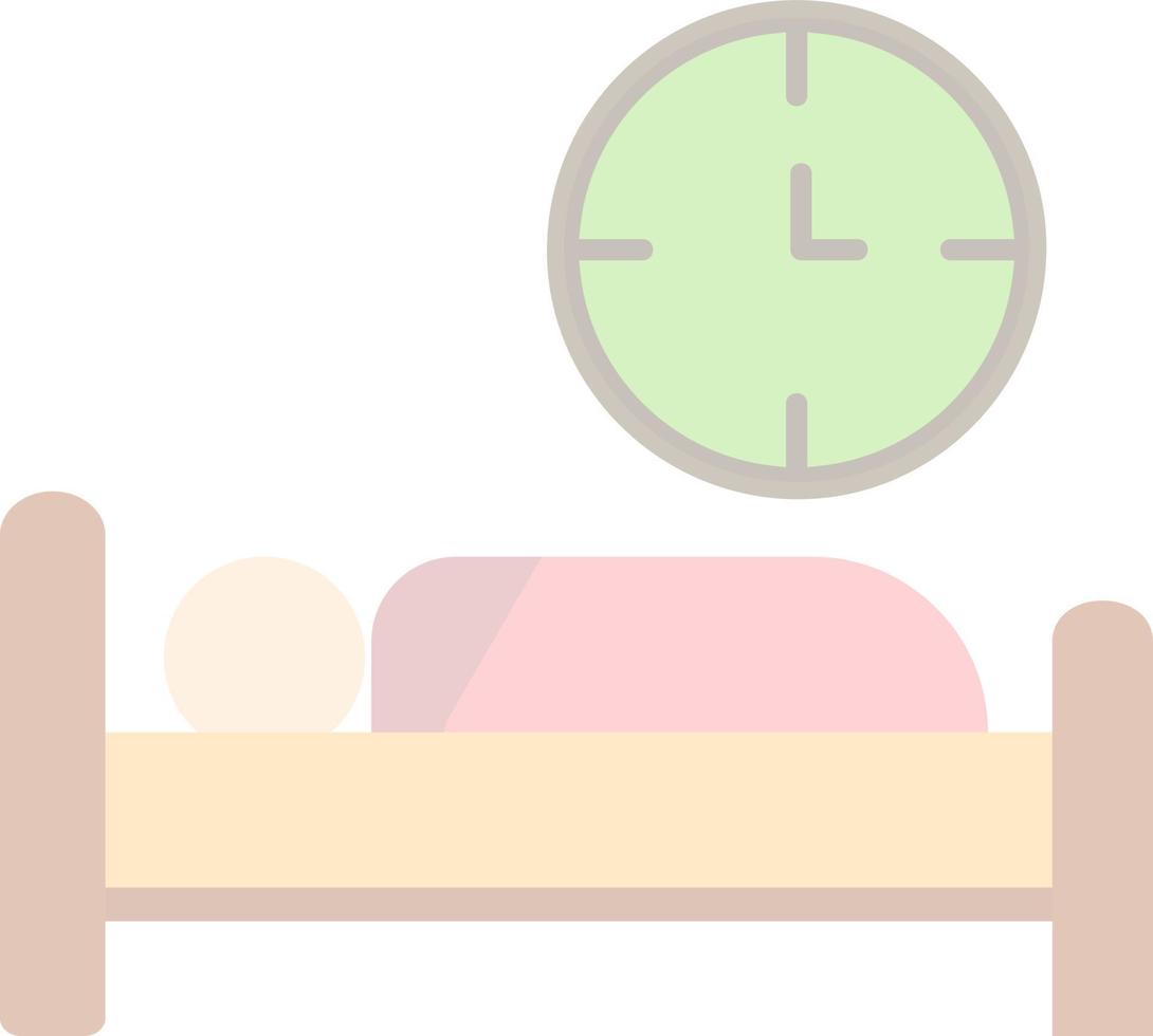 Bed Time Vector Icon Design
