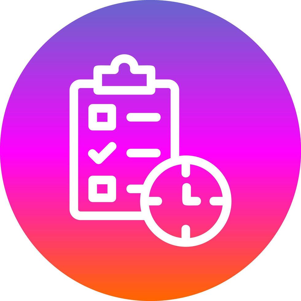 Tasks Schedule Vector Icon Design