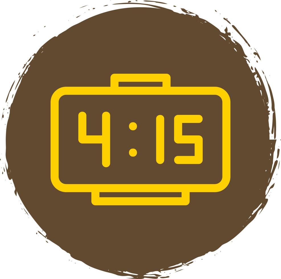 Digital Clock Vector Icon Design