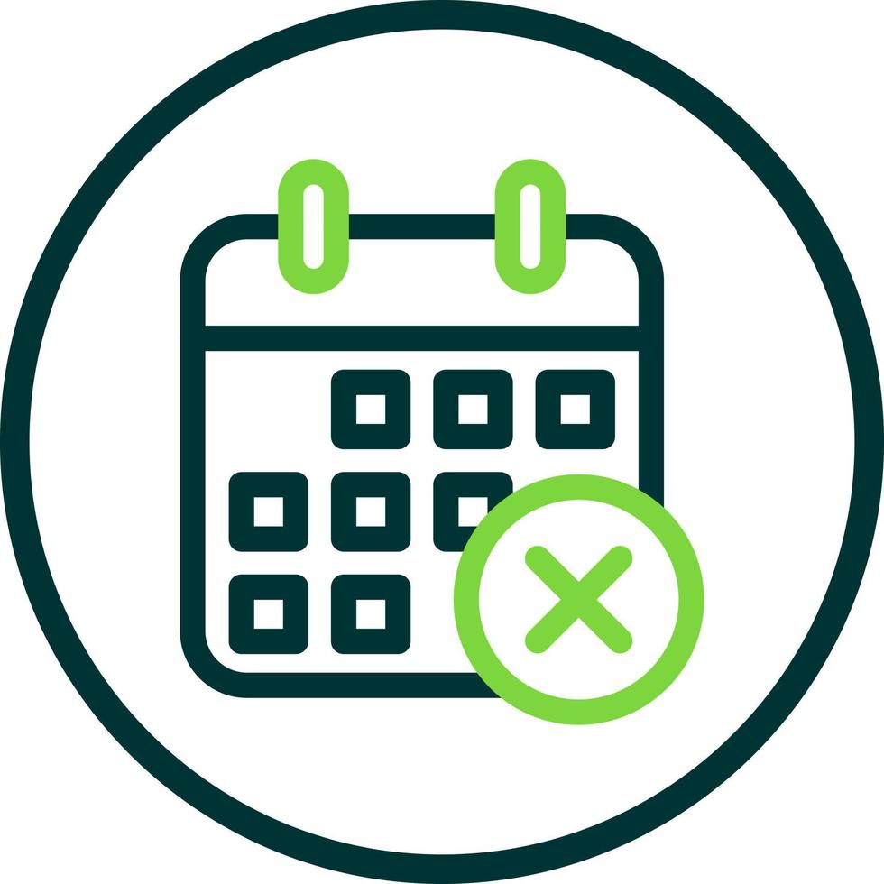 Remove Event Vector Icon Design