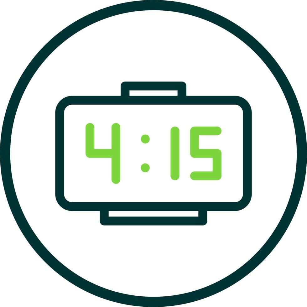 Digital Clock Vector Icon Design