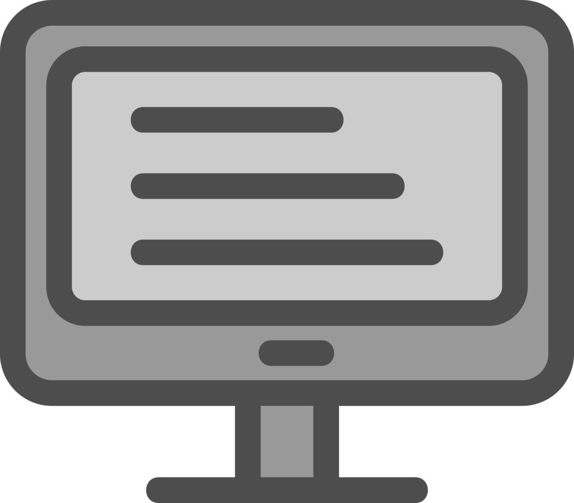 Monitor Vector Icon Design