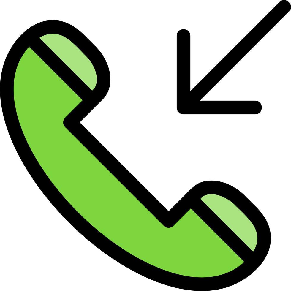 Incoming Call Vector Icon Design