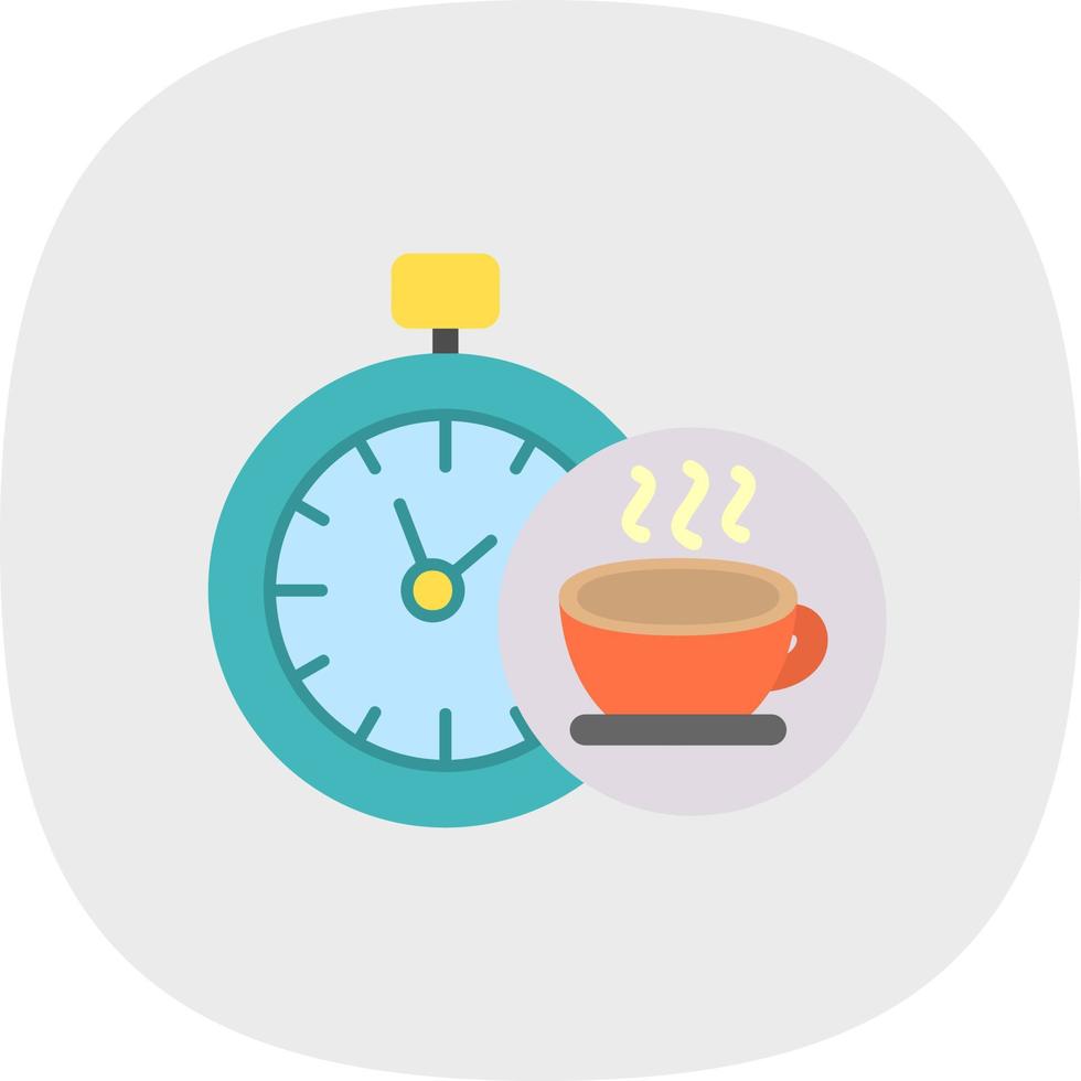 Tea Time Vector Icon Design