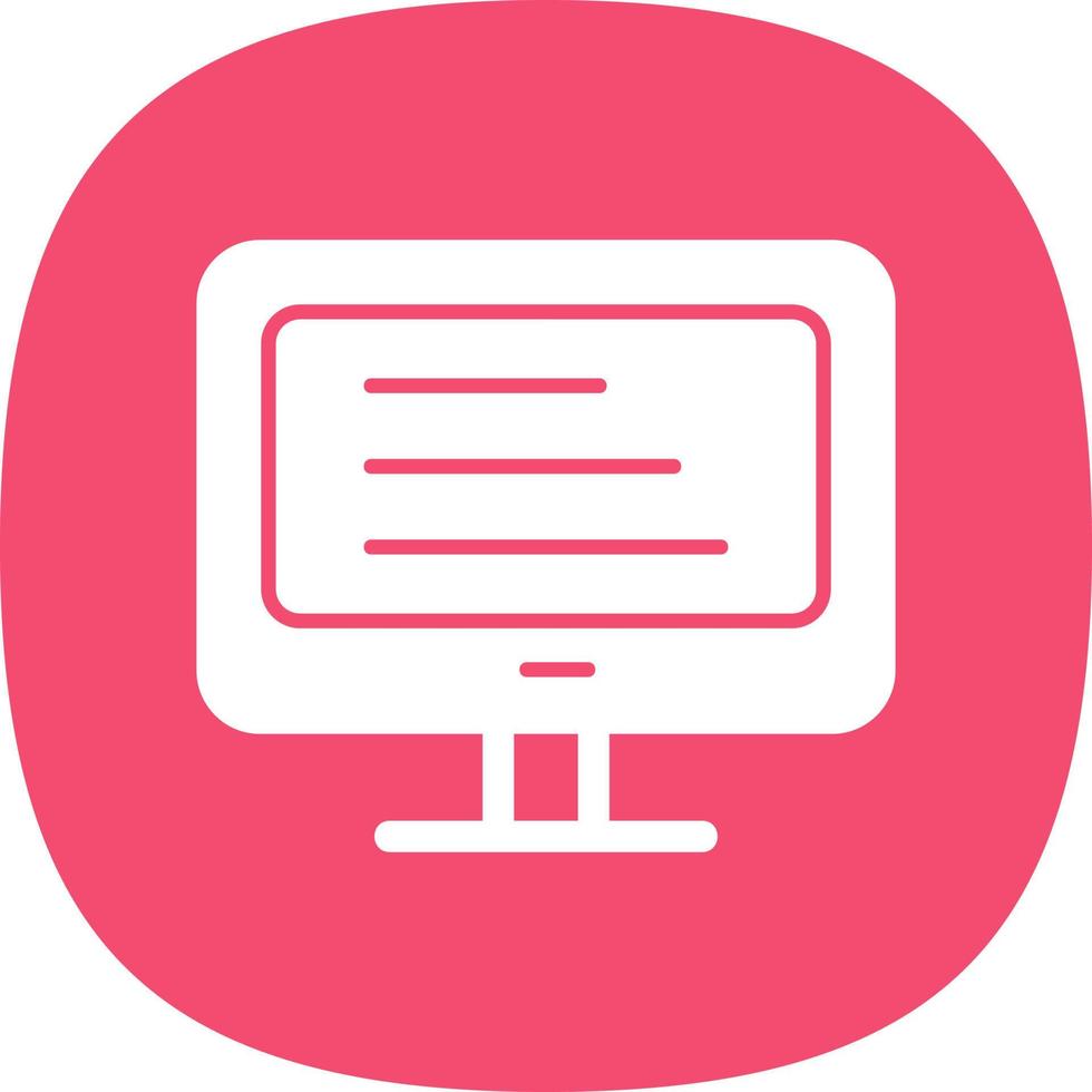 Monitor Vector Icon Design