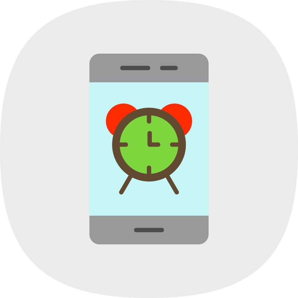 Smartphone Alarm Vector Icon Design