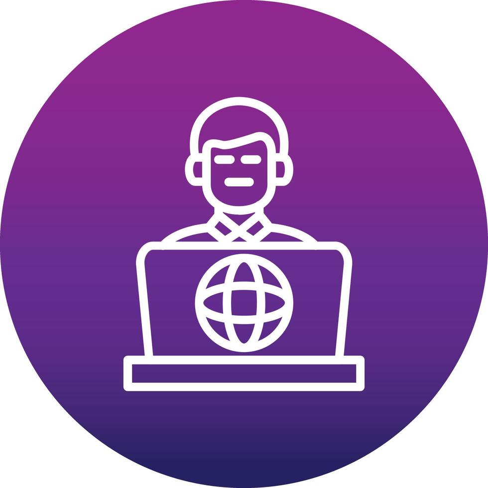 Internet Addiction Vector Icon