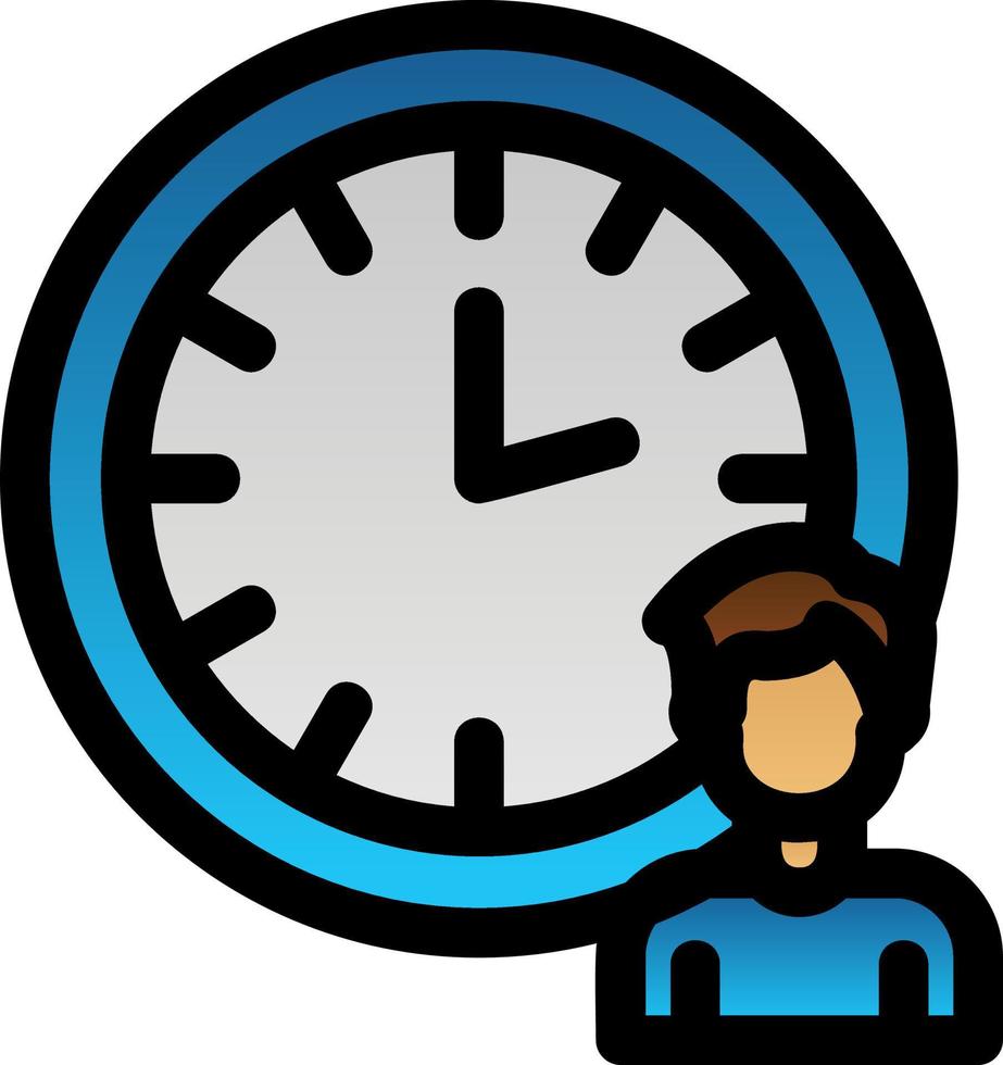 Working Hours Vector Icon Design