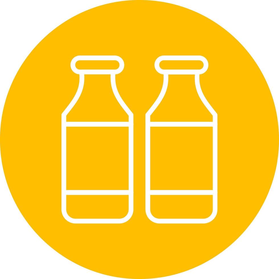 icono de vector de botella de leche