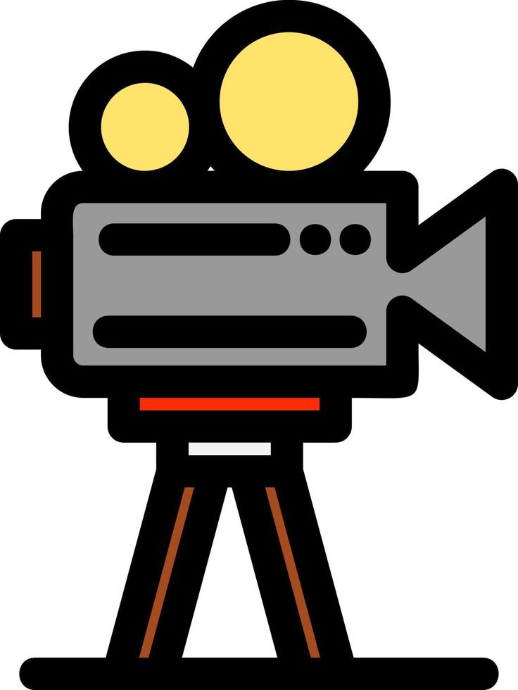 diseño de icono de vector de grabación de video