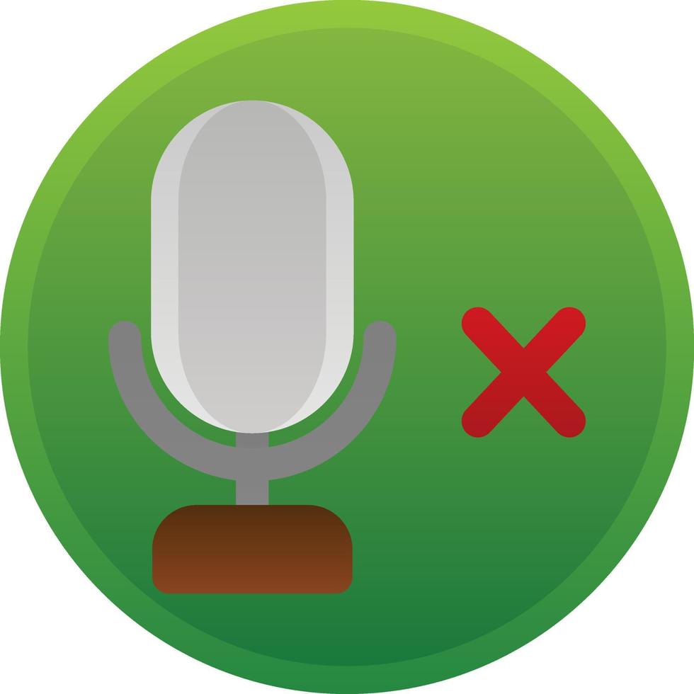 Mute Meeting Vector Icon Design