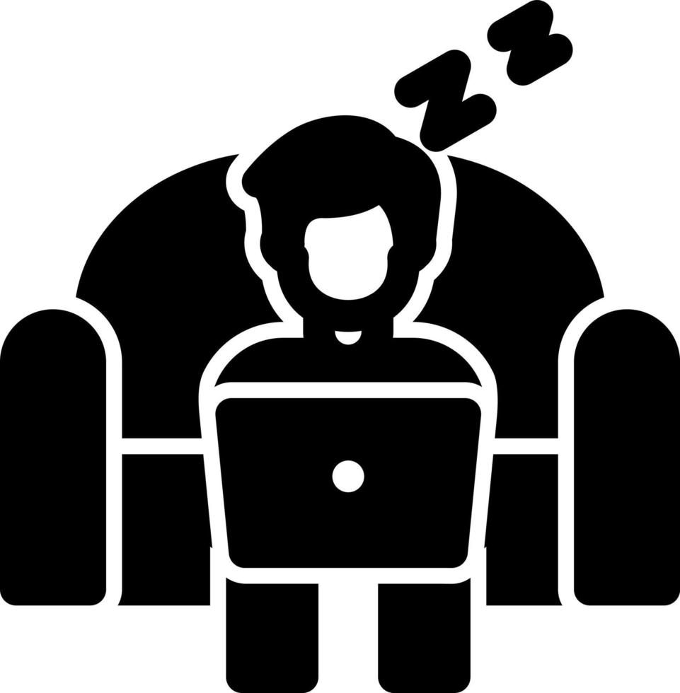 Lazy Work Vector Icon Design