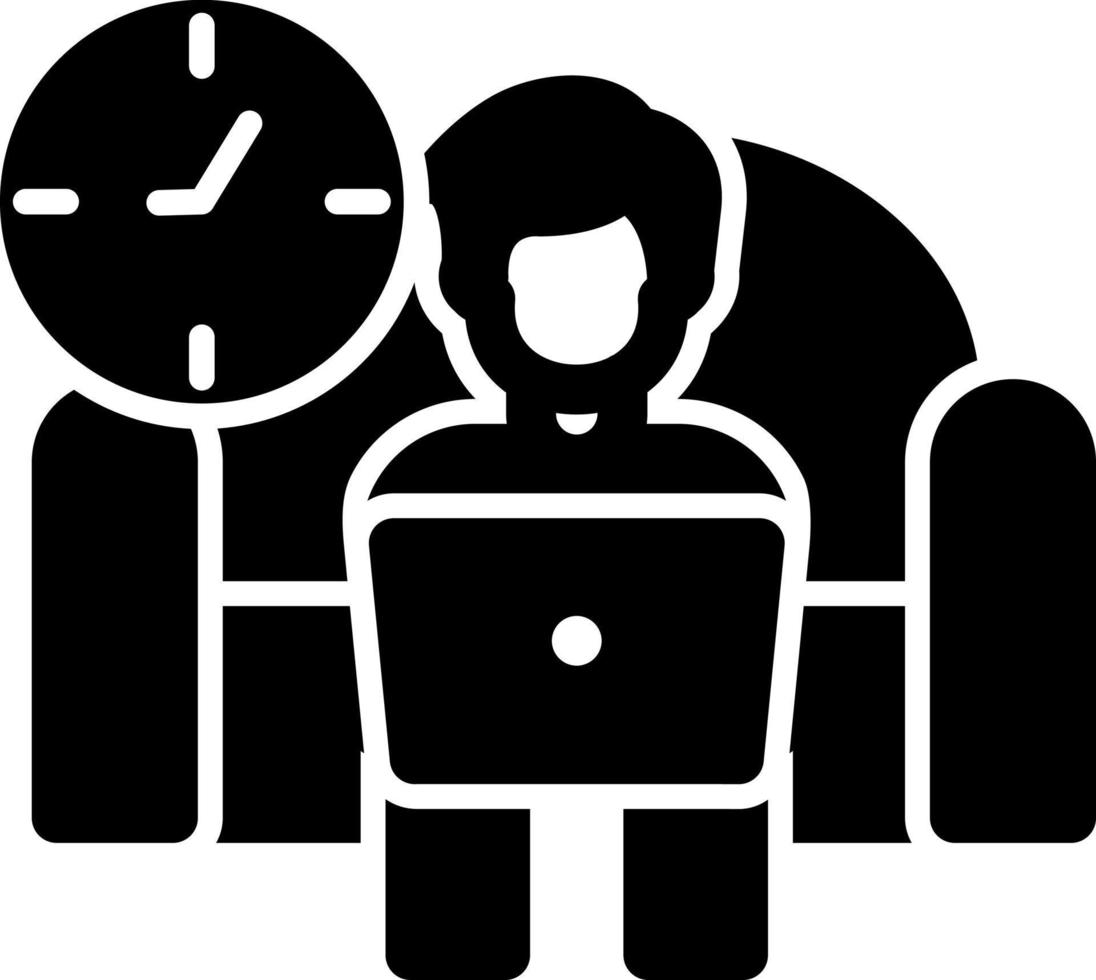 Relax Work Vector Icon Design
