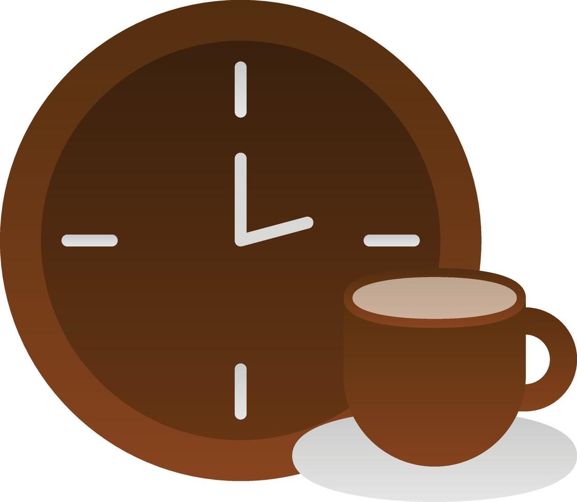 diseño de icono de vector de pausa para el café