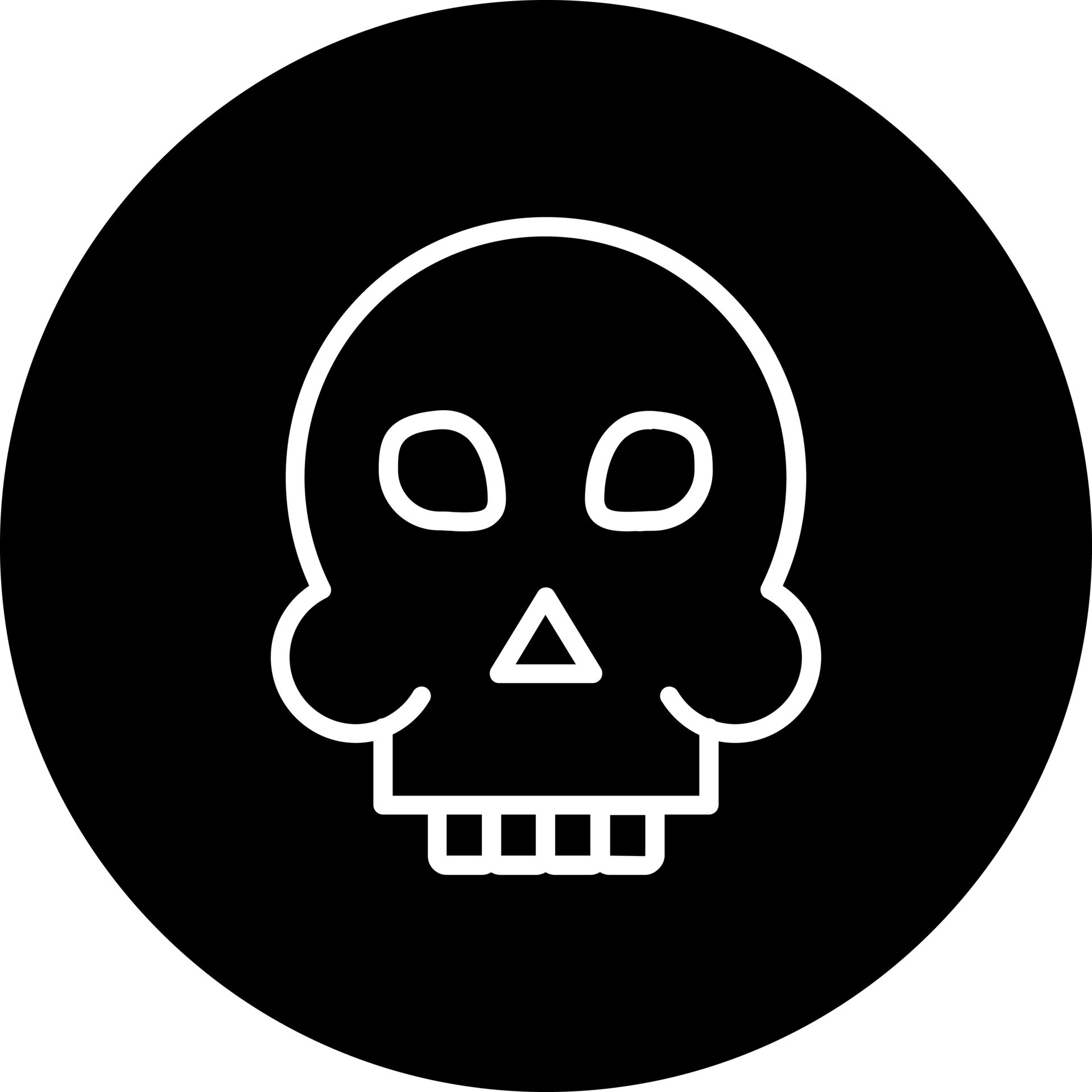Skull Vector Icon 15788508 Vector Art at Vecteezy