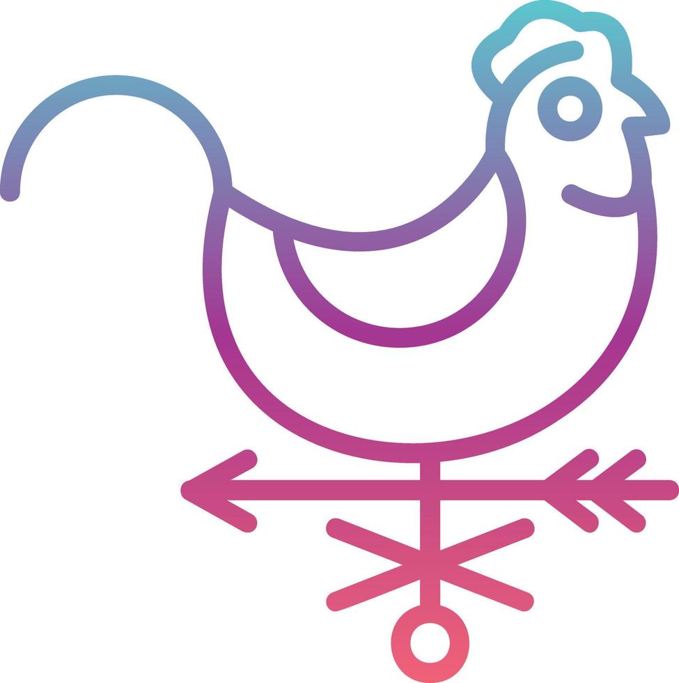 Weather Vane Vector Icon