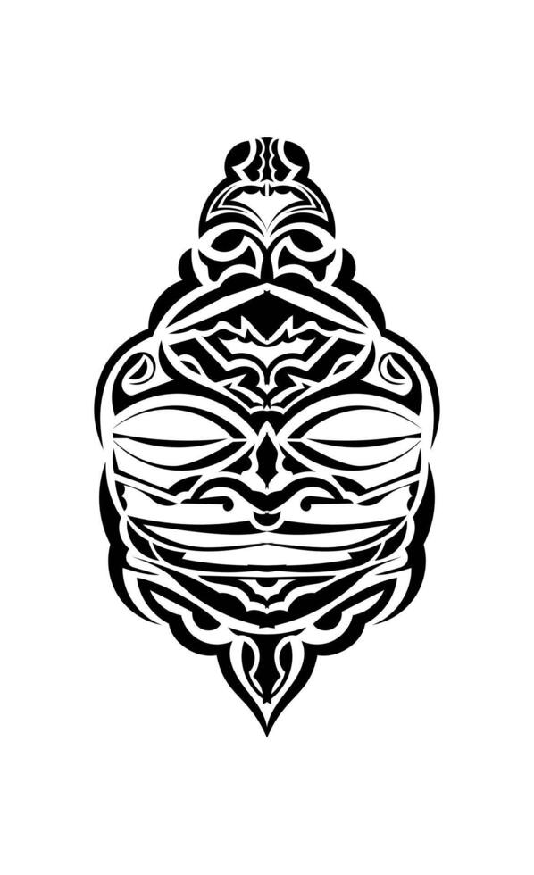 Tribal mask made in vector. Traditional totem symbol isolated. vector