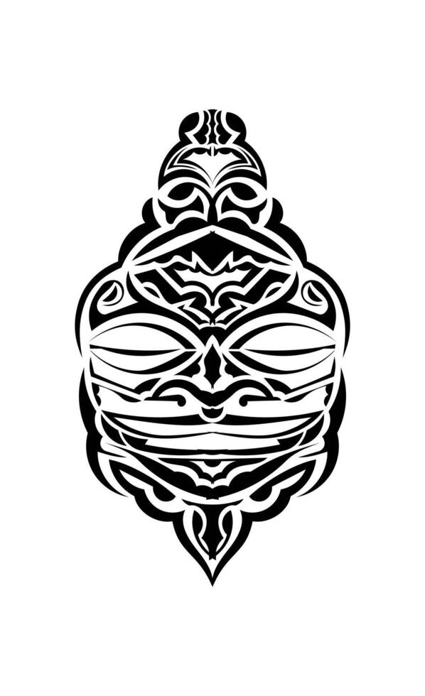 Tribal mask made in vector. Traditional totem symbol isolated. vector