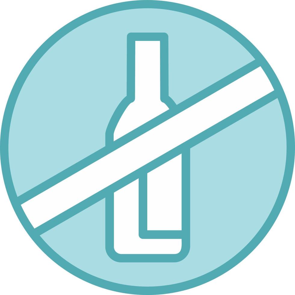 No Alcohol Vector Icon