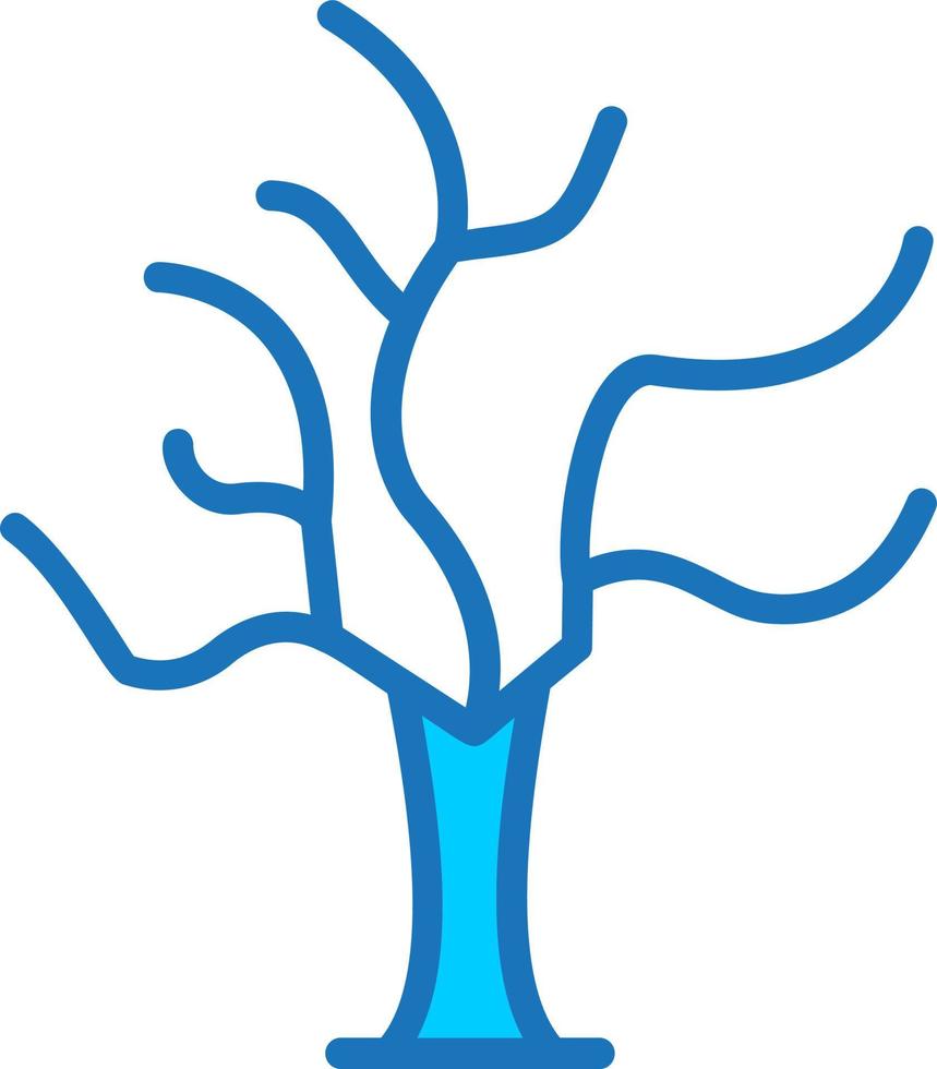 icono de vector de árbol seco