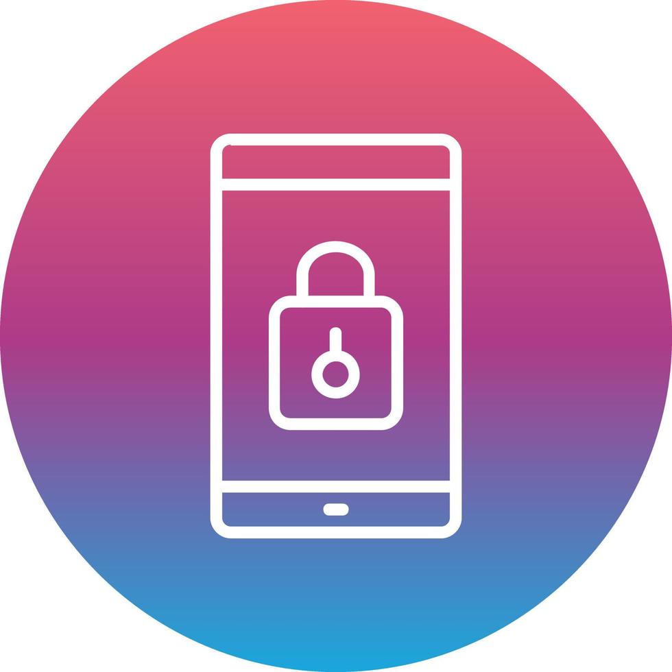 Smartphone Lock Vector Icon