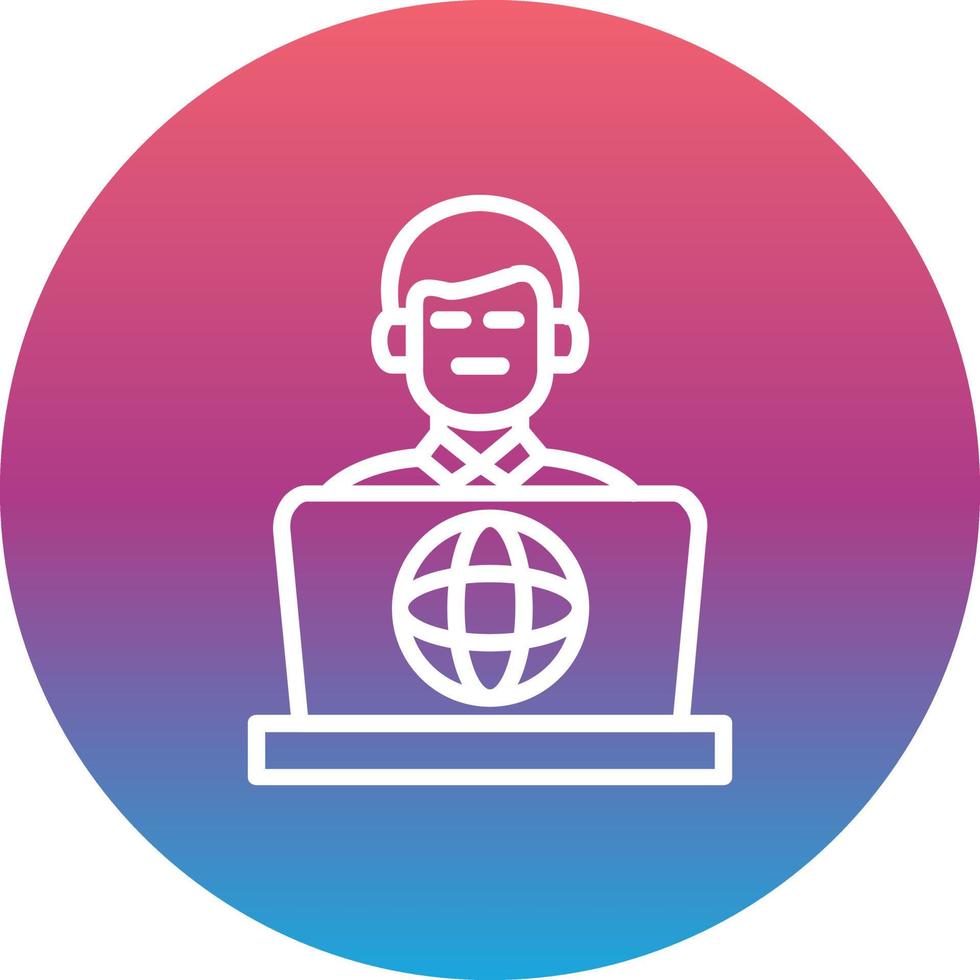 Internet Addiction Vector Icon