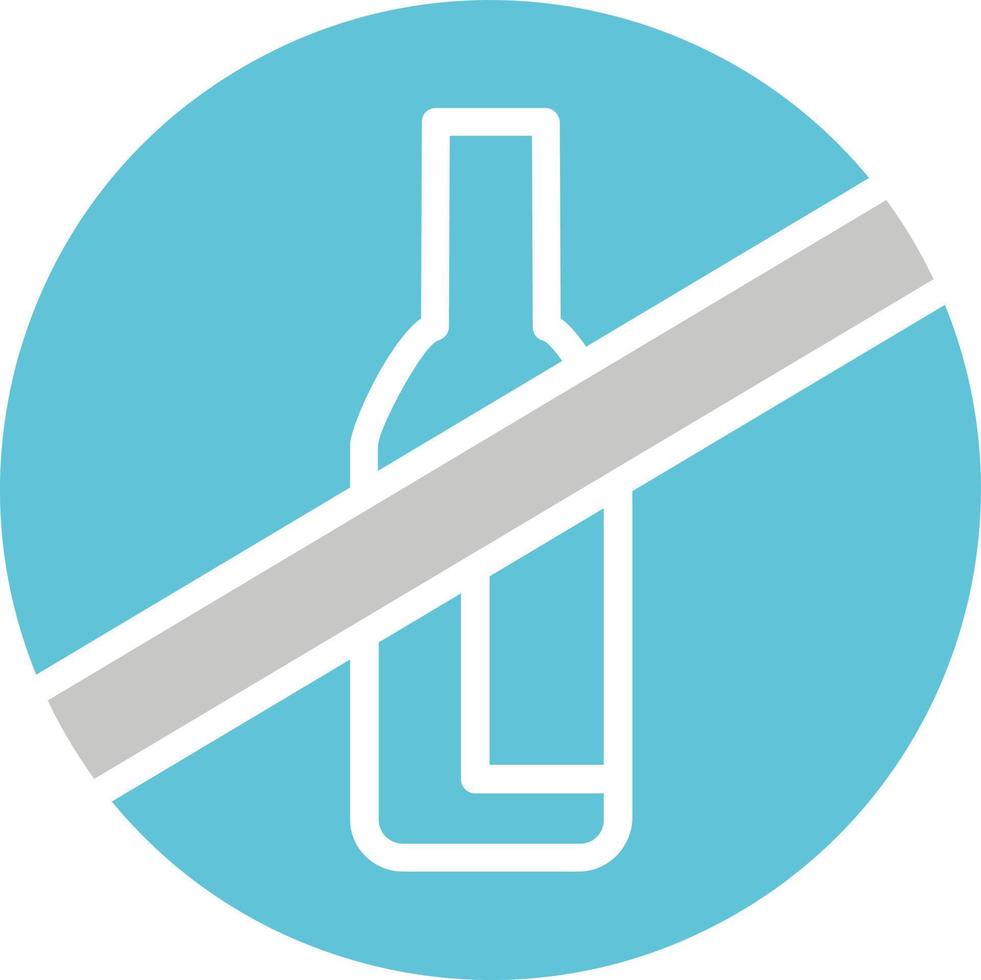 No Alcohol Vector Icon