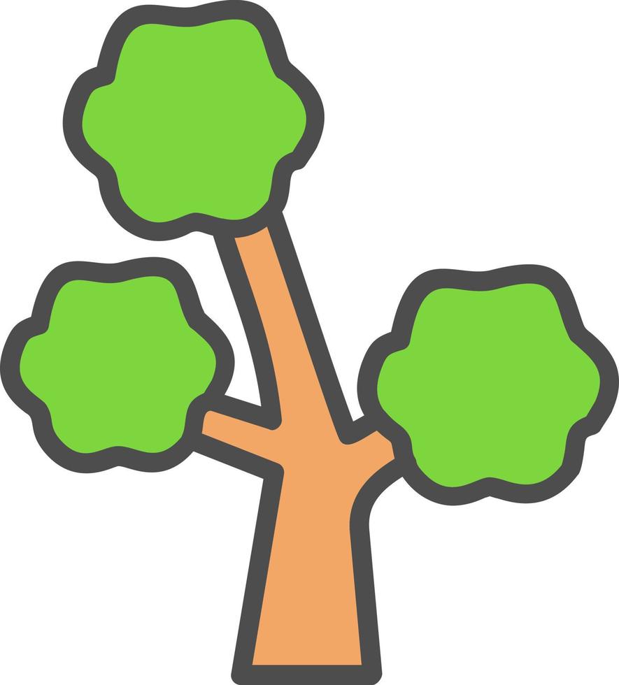 icono de vector de árbol