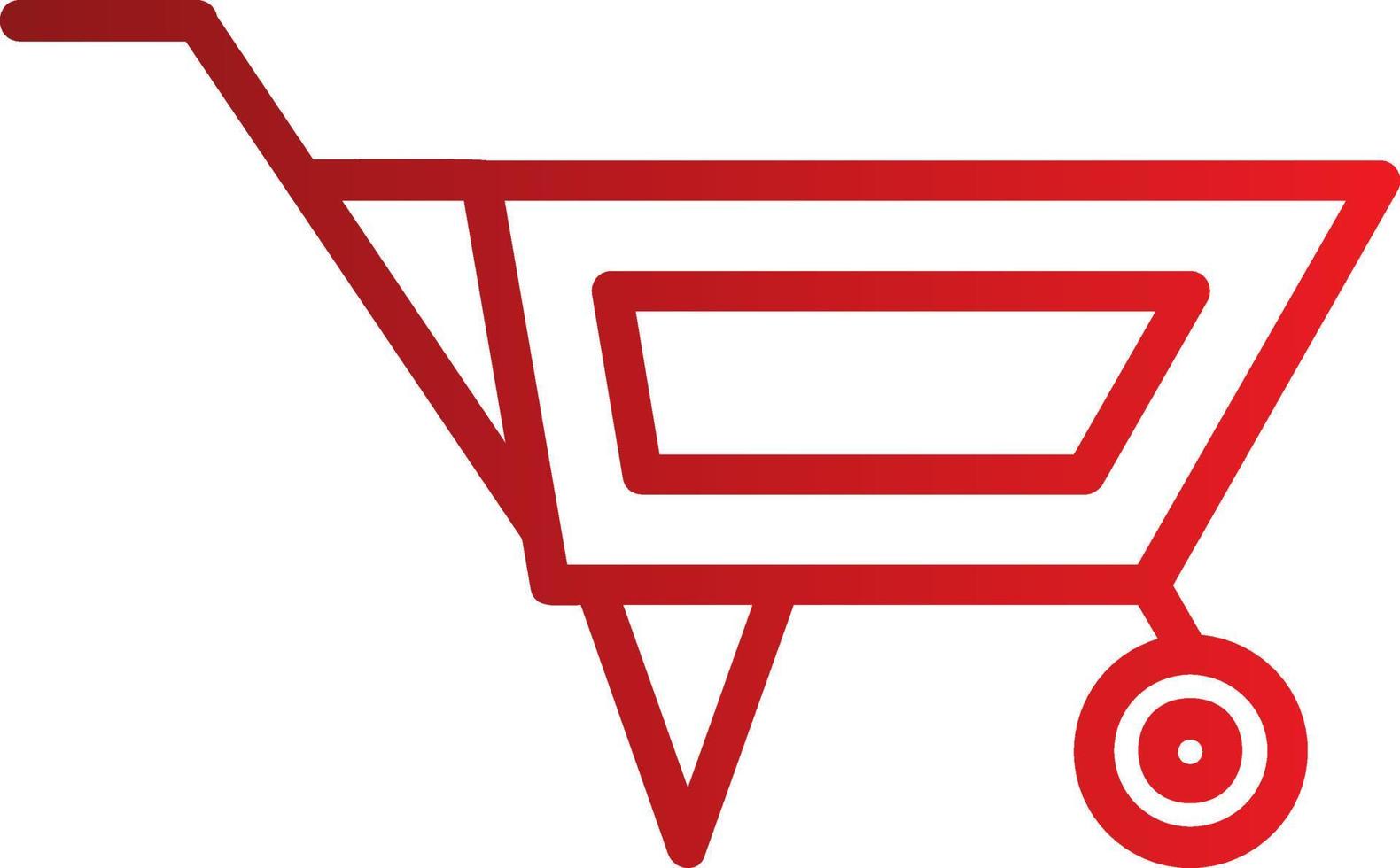 Wheelbarrow Vector Icon