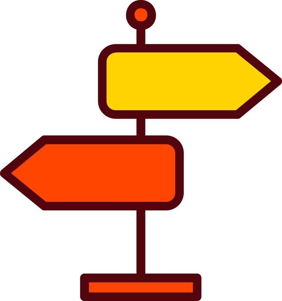 Signpost Vector Icon