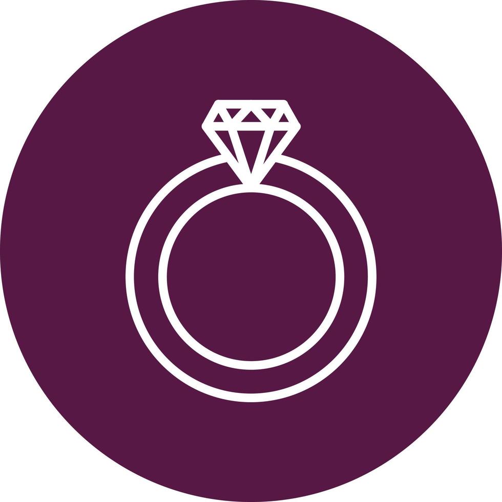 icono de vector de anillo