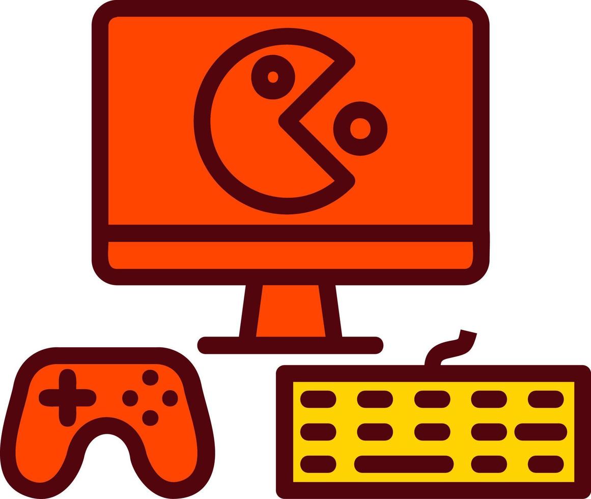 Gaming Setup Vector Icon