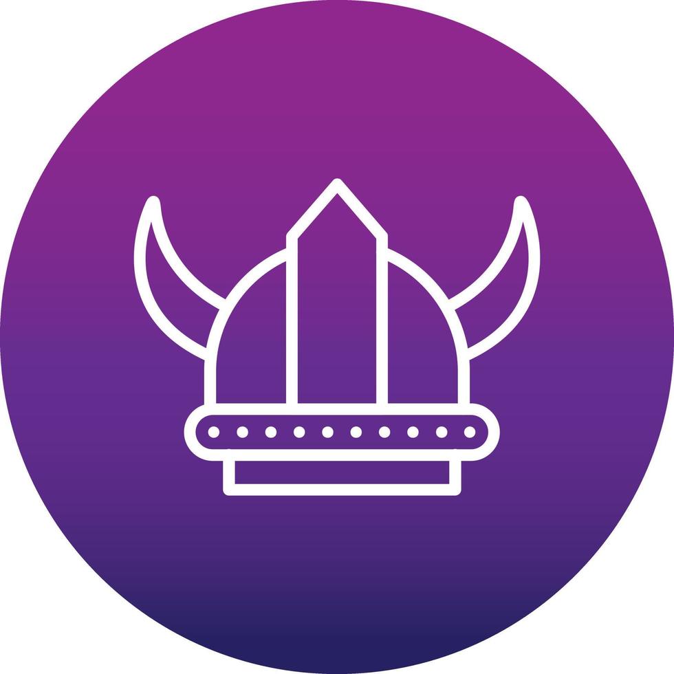 Viking Helmet Vector Icon